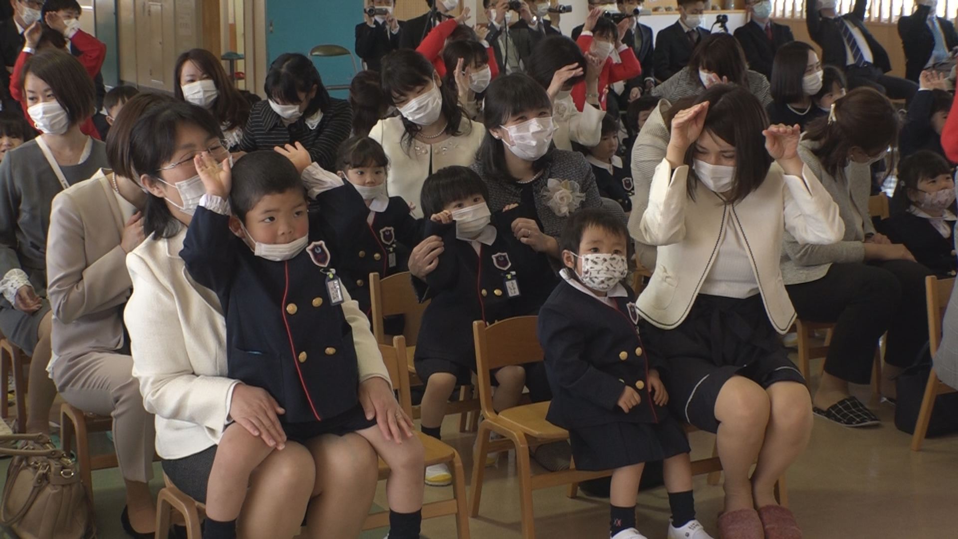 いずみ幼稚園で入園式 感染対策で一部縮小
