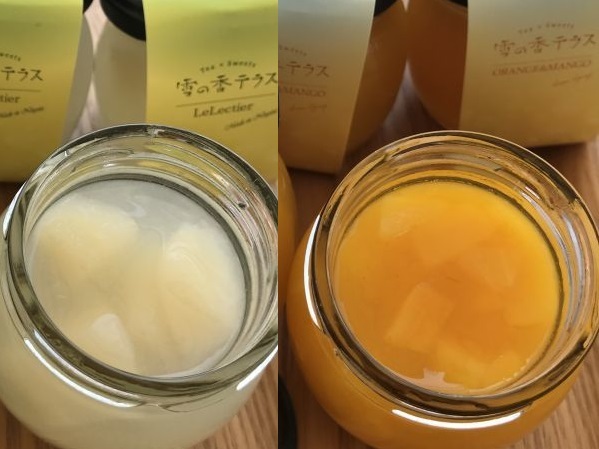雪の香テラスで初の夏スイーツ！ゼリー2種類夏季限定販売