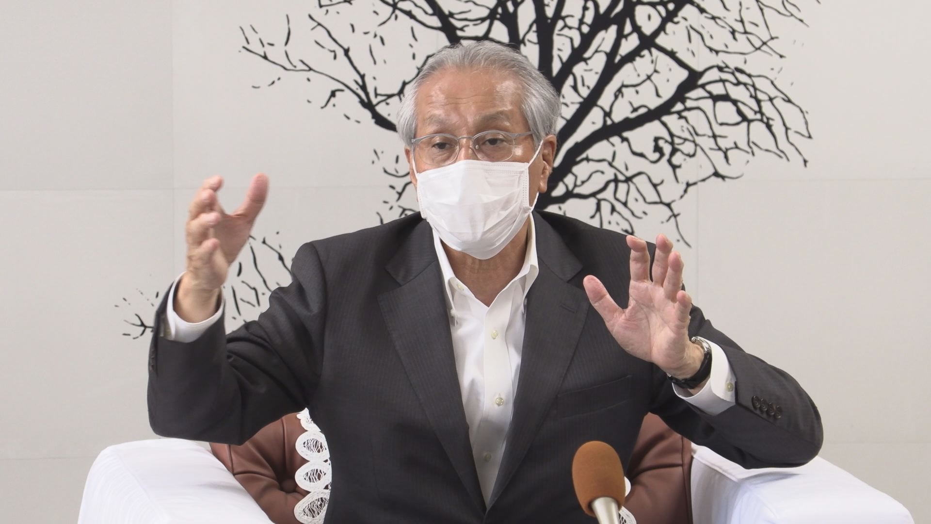 上越市の村山市長 来秋の市長選への立候補 明言避ける