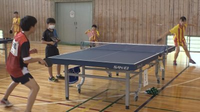 卓球ブルースカイジュニアが強豪校と合同練習！