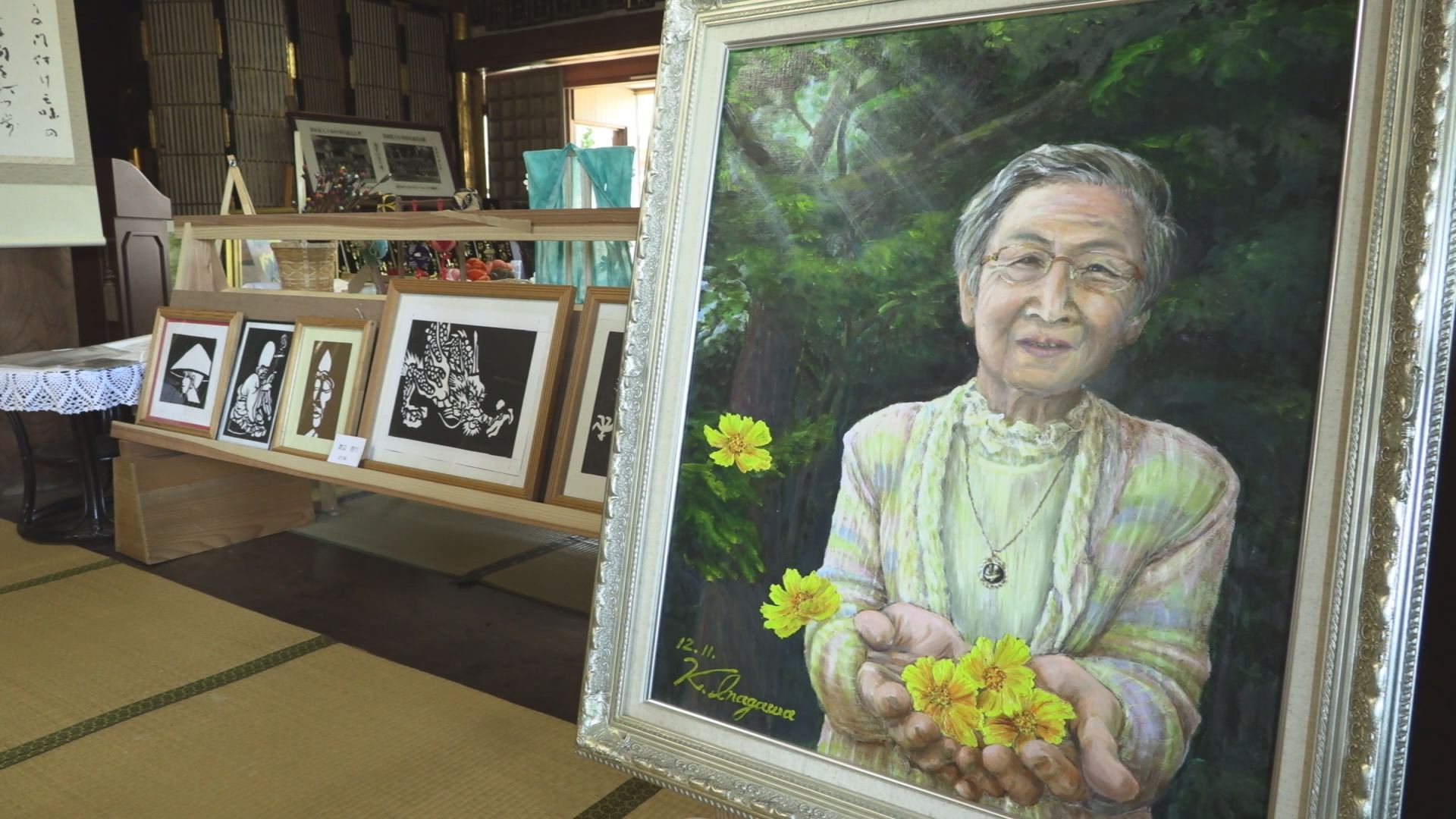 柿崎区光徳寺 市民による作品展16日（日）まで