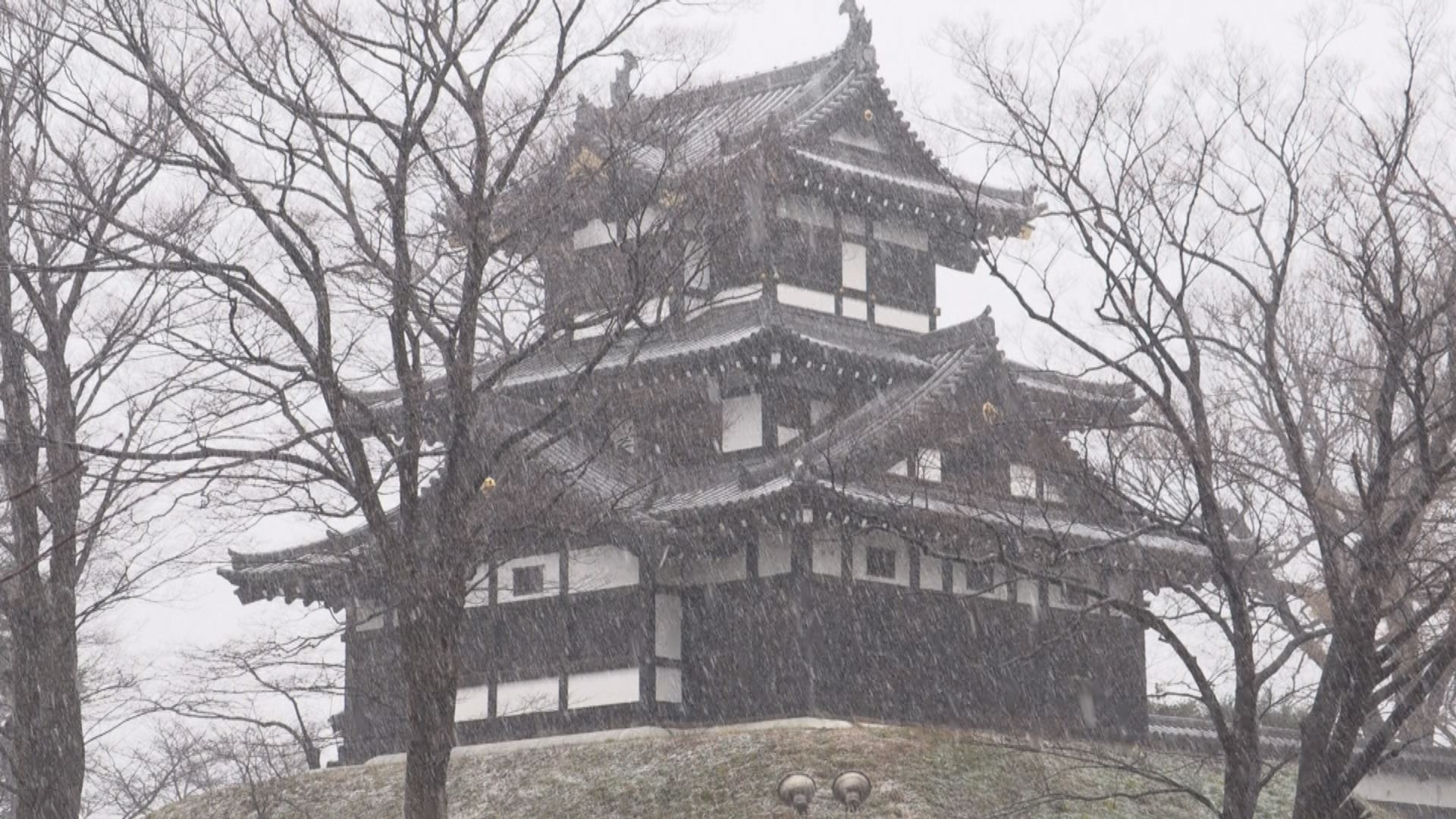平野部も雪 ”高田は0.1℃” 今季一番の冷え込み
