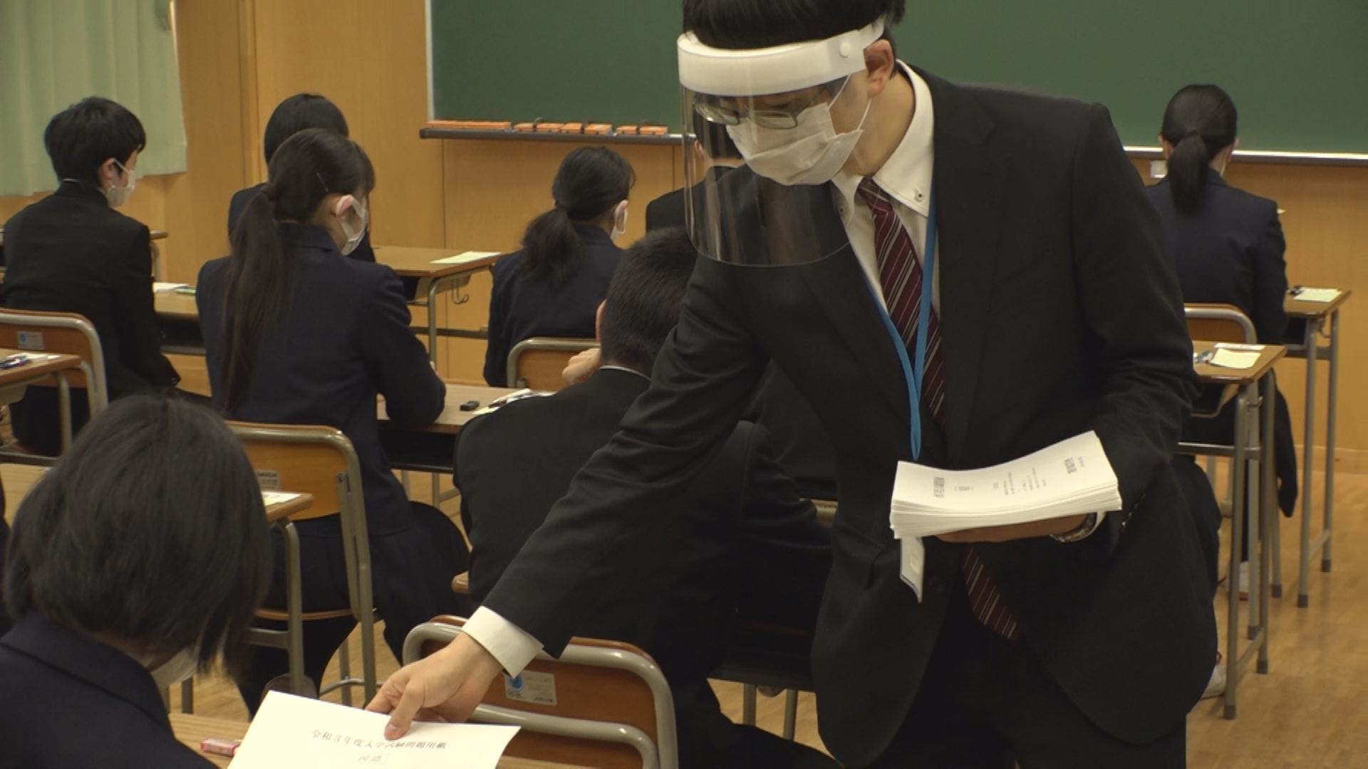 やっと本番！私立高校入学試験 1560人が挑む