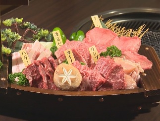 焼肉の豪華舟盛り！妙高市月岡「和牛焼肉 真月」