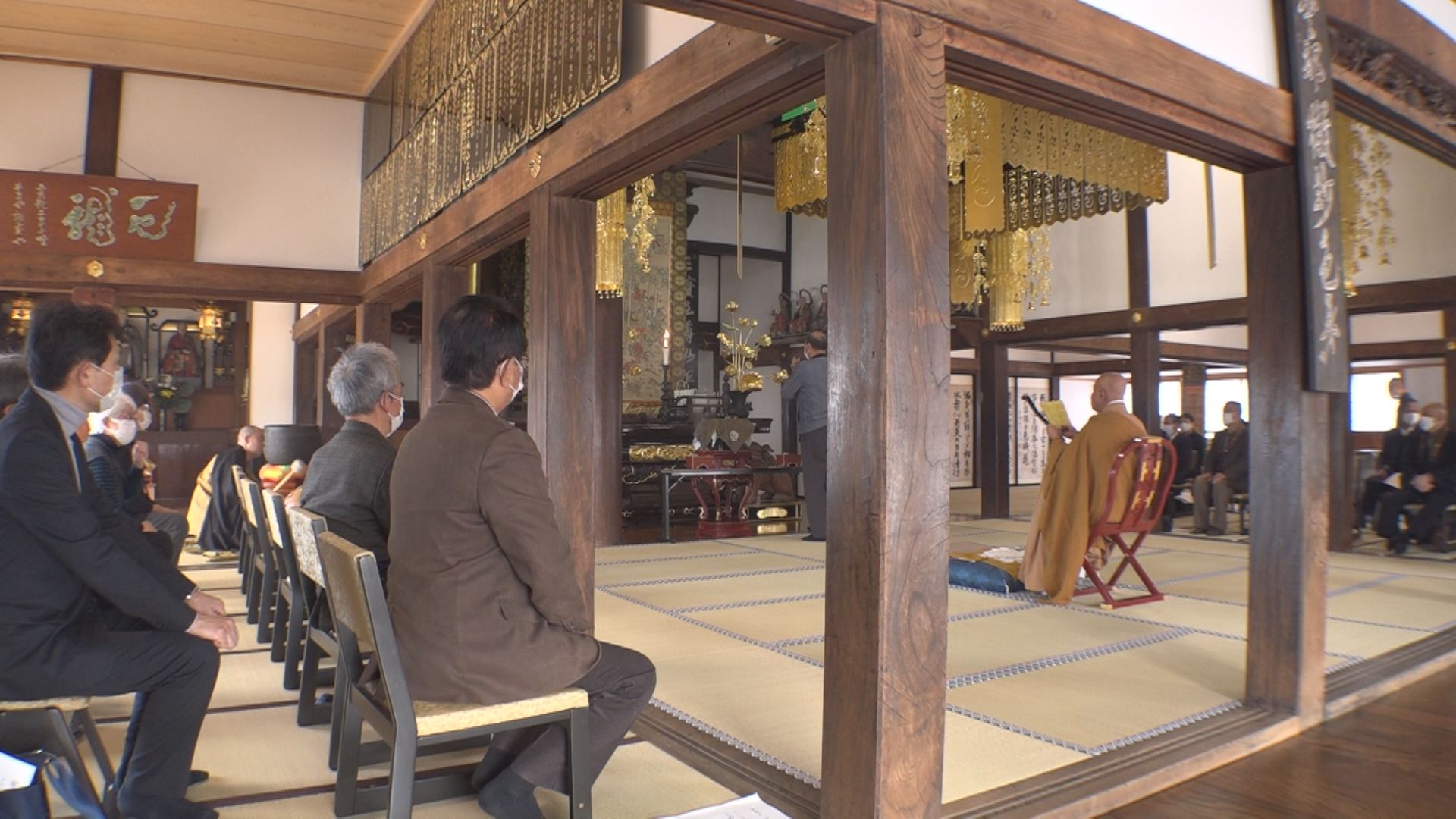 2年ぶりの「涅槃会」板倉区・大廣寺
