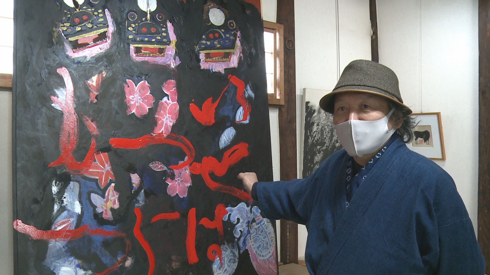 佐渡の版画家 小林壽一郎さん作品展 大慶寺ギャラリーで
