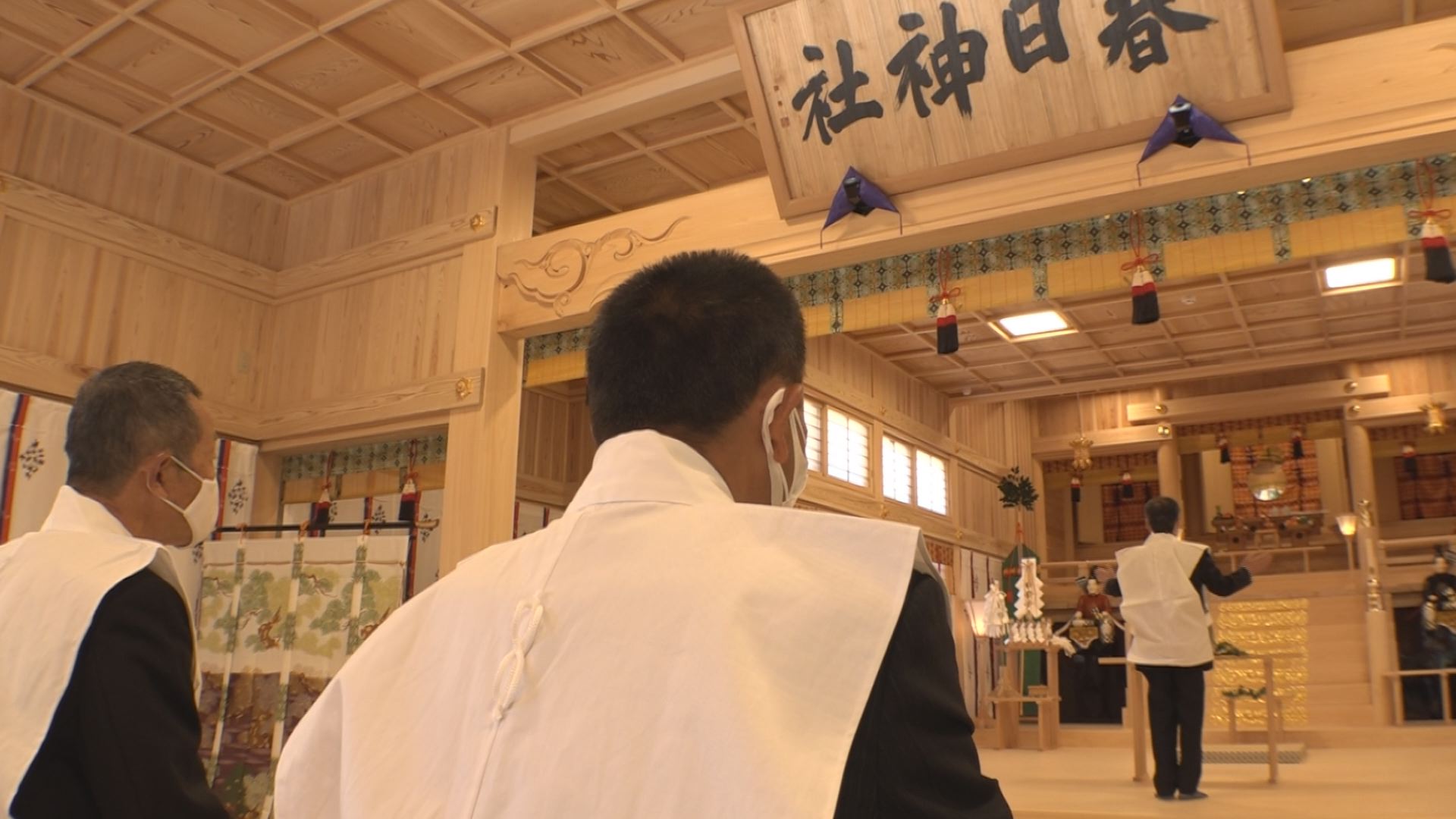 春日神社春の例大祭  コロナ禍で神輿巡行は2年連続中止に