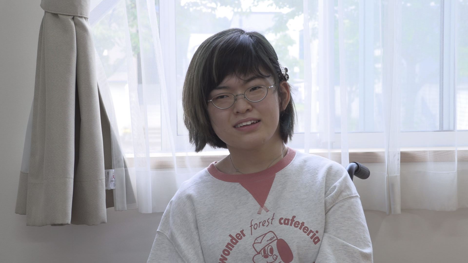 聖火ランナー 長尾桃花さん 車いすで父と二人三脚！