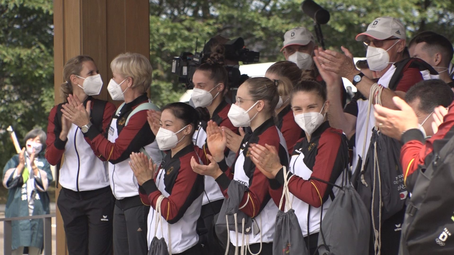 ドイツ体操チーム 上越市で事前合宿スタート 市民130人が歓迎