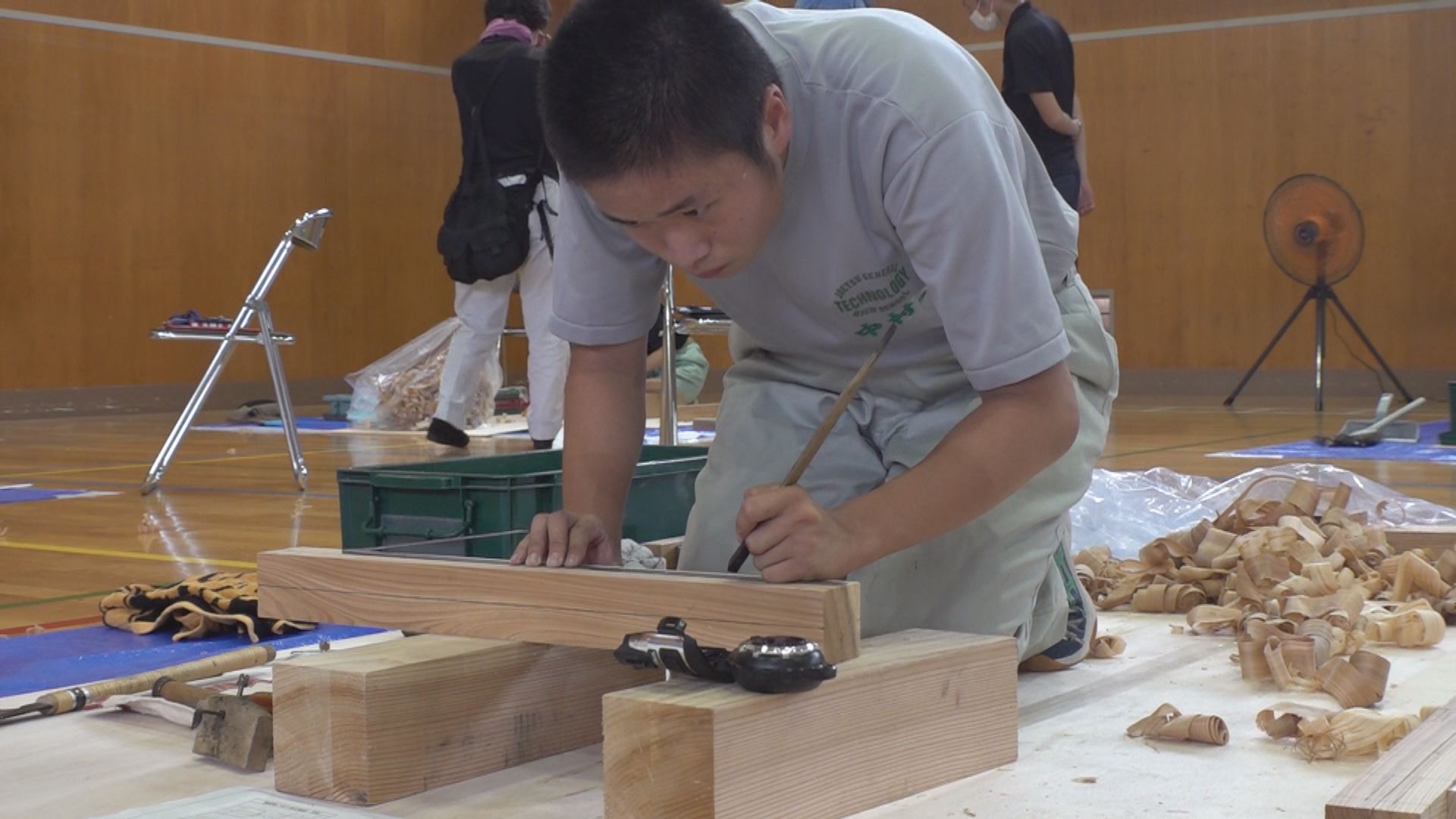 高校生ものづくりコンテスト 木材加工部門に上総生3人が参加