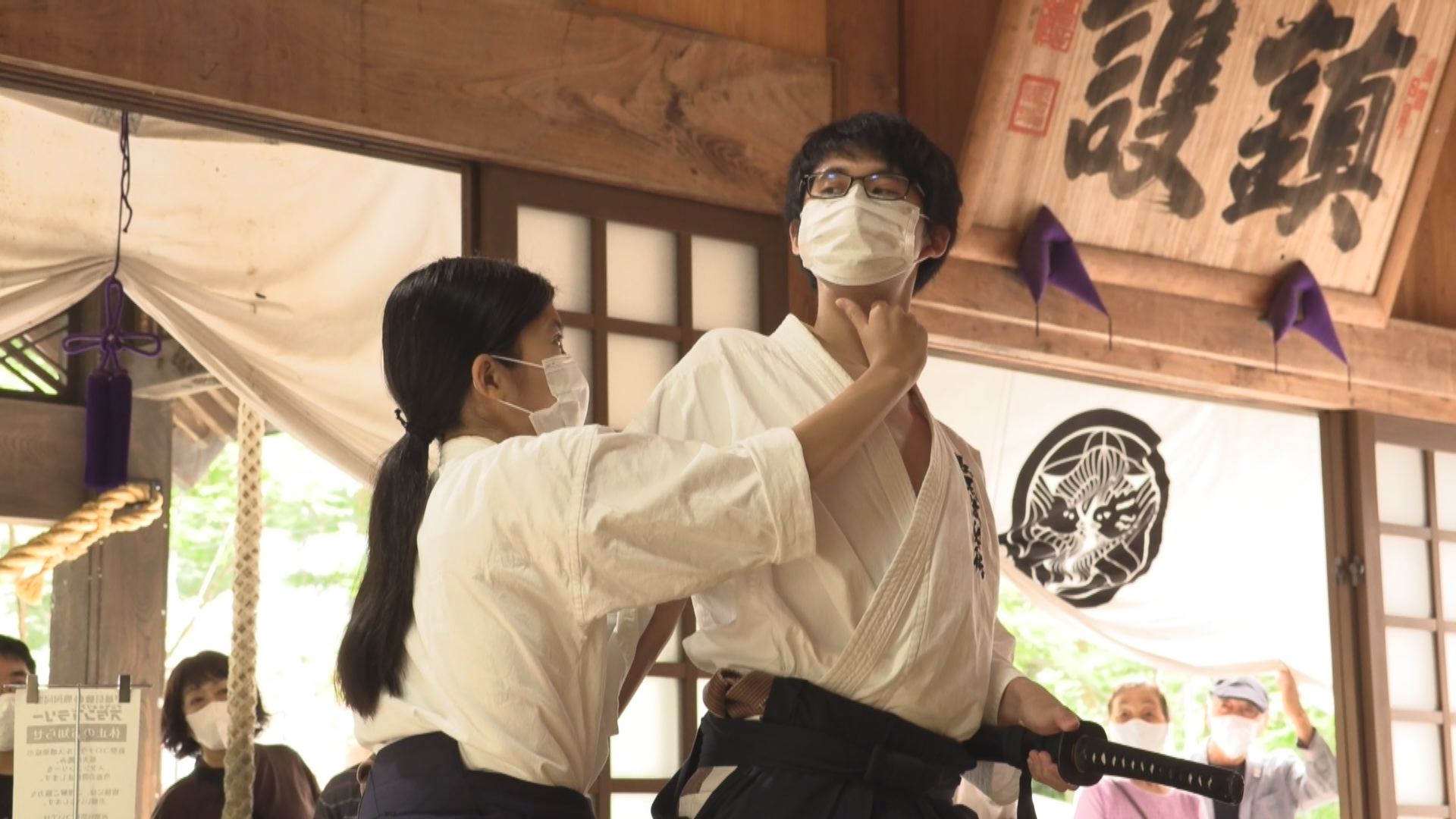 謙信ゆかりの躰術2年ぶり披露 謙信公祭祭典