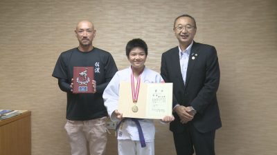 両津吉井小5年生が柔道県大会で優勝！市長を表敬訪問／佐渡テレビジョン