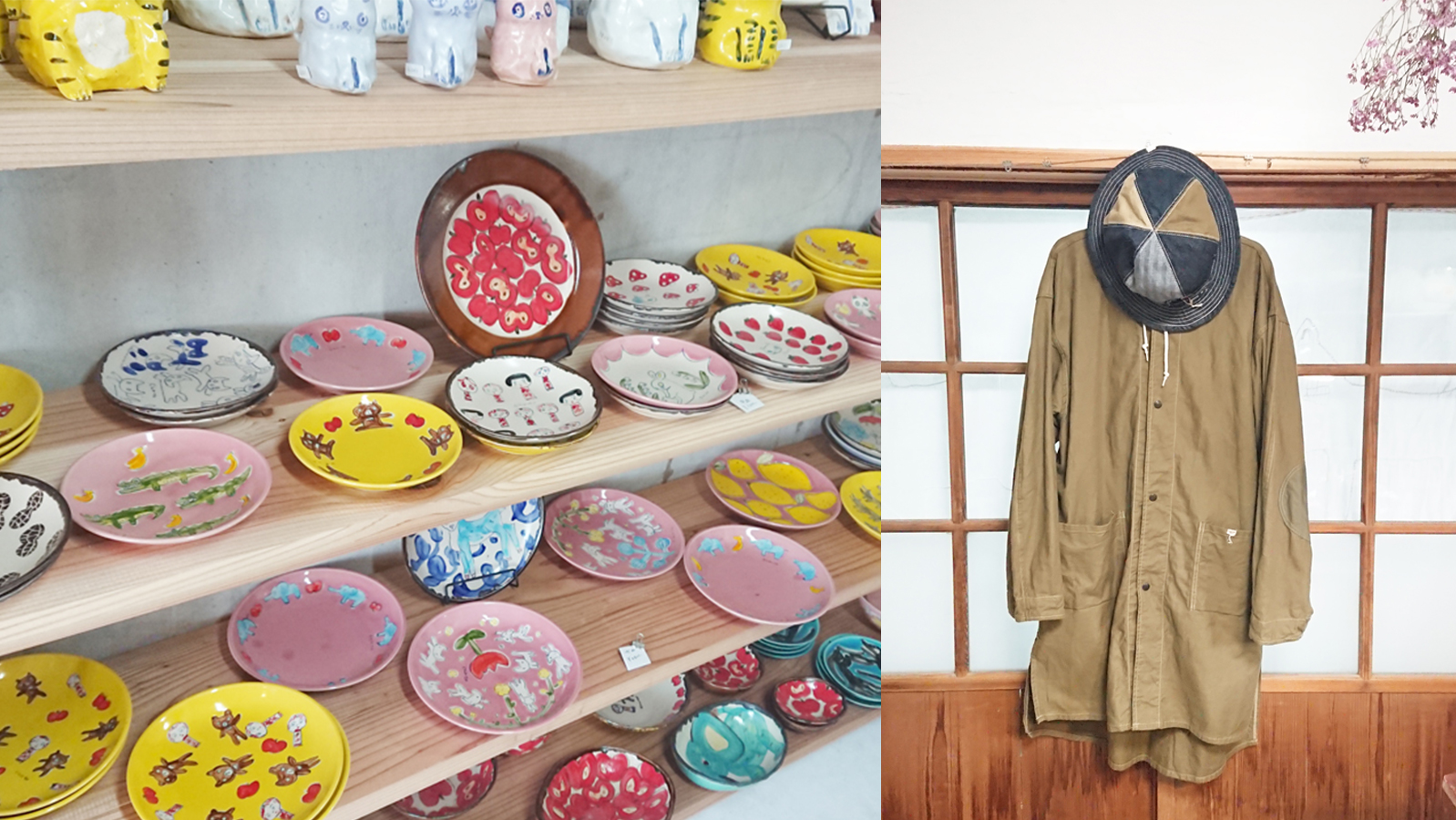 ハンドメイド洋服と陶器のお店「ハチとロク」 移住アーティスト2人が柿崎に開業