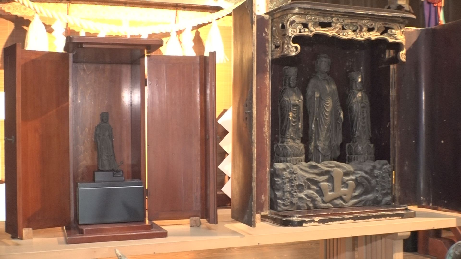 関山神社に眠る4体の秘仏  善光寺にあわせて6/12まで御開帳
