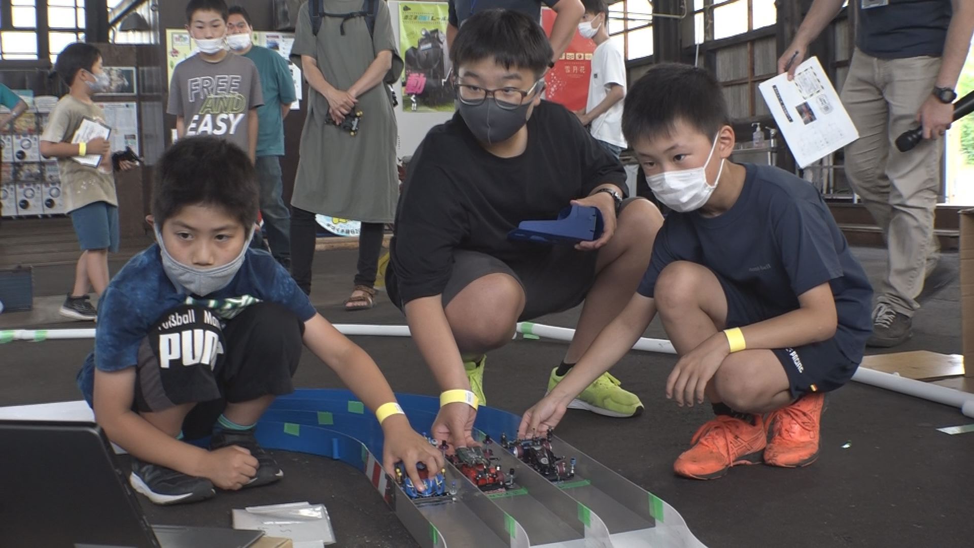 蒸気機関車の裏でミニ四駆大会！直江津Ｄ51カップ初開催