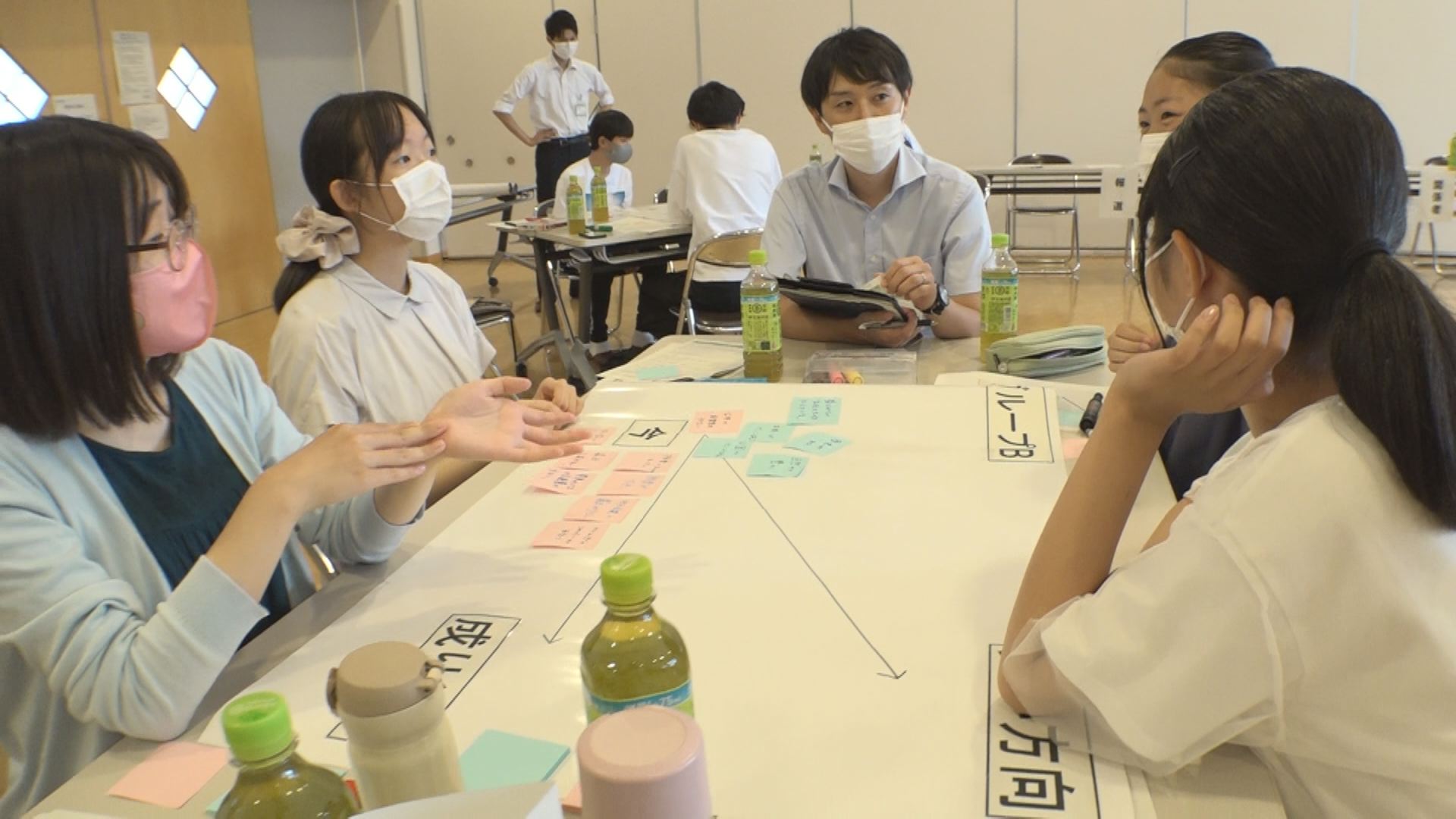 高校生や大学生が上越市のまちづくりを考えるワークショップ