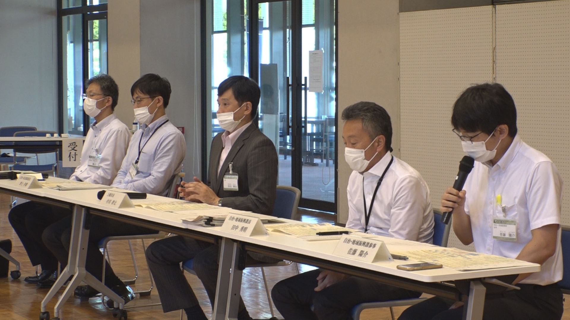 「地域独自の予算」中川市長が地域協議会会長に説明