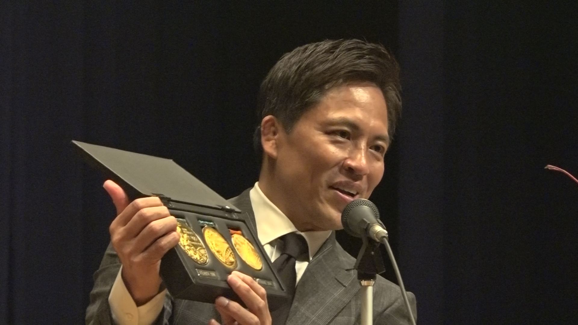 柔道家 野村忠宏さんが上越市で講演 中学生からの質問に的確アドバイス！