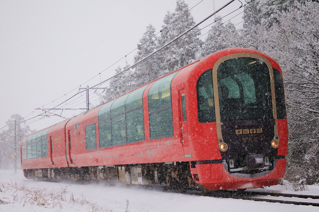 トキ鉄「雪月花」冬期特別運行に新コース！高田百年巡り＆ヒスイ