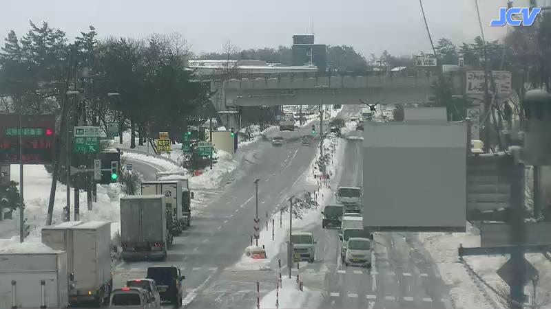 国道8号 除雪のため一部区間で通行止め （大潟～柿崎）北陸道も上越IC-西山IC（下り）が通行止め