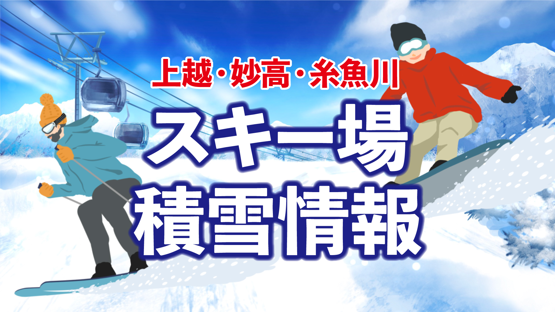 上越妙高周辺スキー場 積雪情報（1月19日 午前 現在）