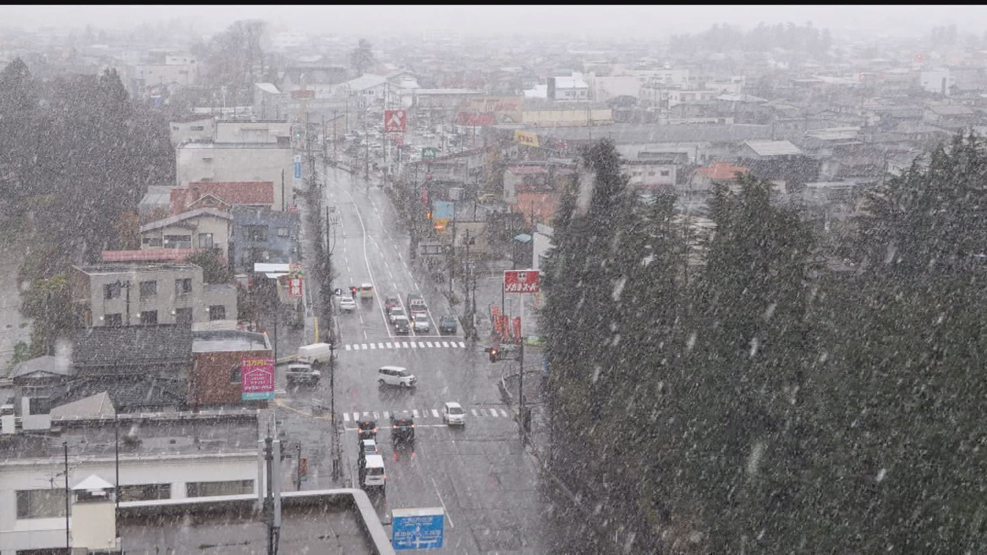 この冬一番の冷え込み 平野部でも各地で雪