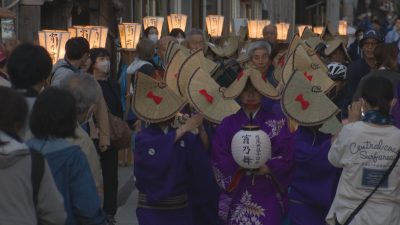 音頭流し宵乃舞 観客らが幽玄のひととき／佐渡テレビジョン
