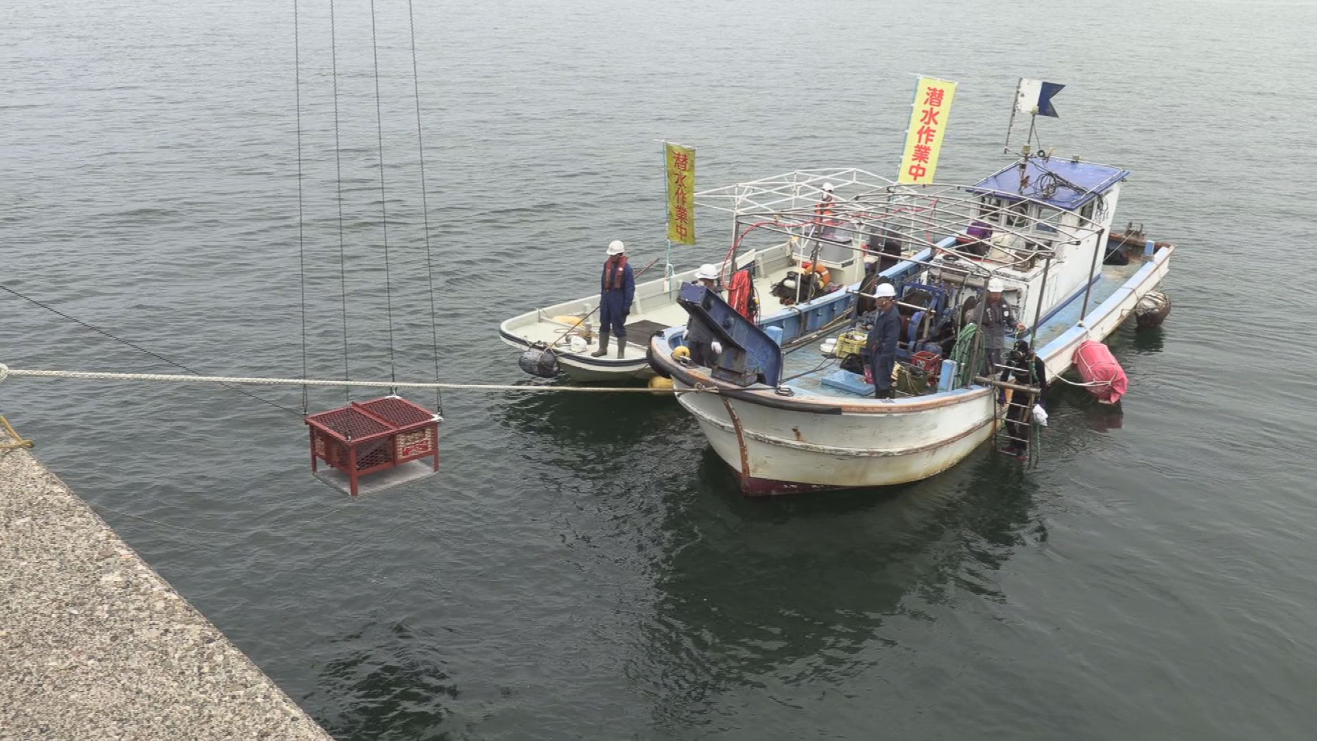 水深14ｍのゆりかご！酒の海底熟成実験はじまる