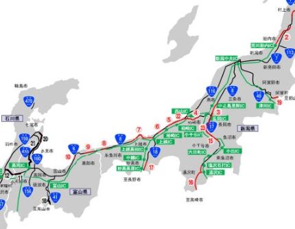 国道8号や上信越道など  17日(日)から大雪で通行止めになる可能性も