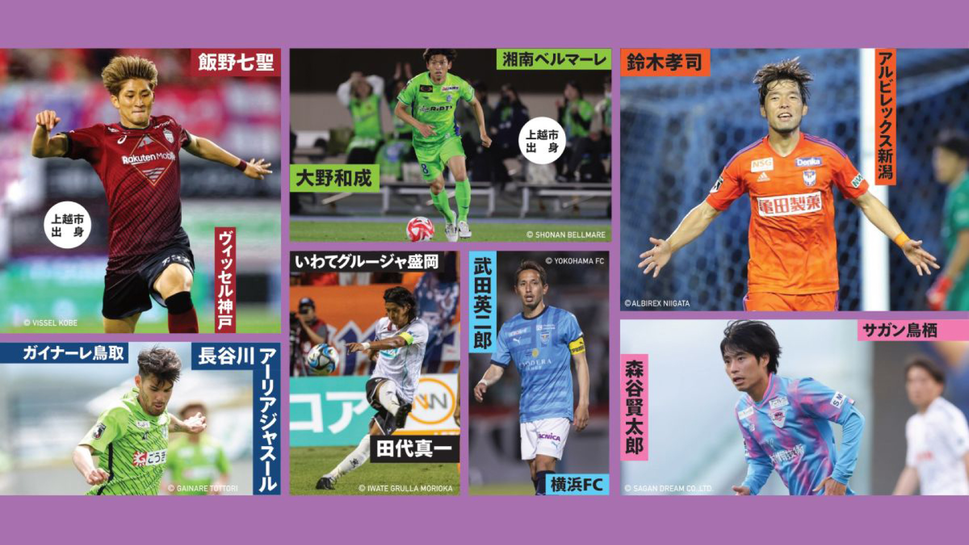 現役Jリーガー6人が上越に集結！「上越スポーツフェスティバル」12月10日(日)開催