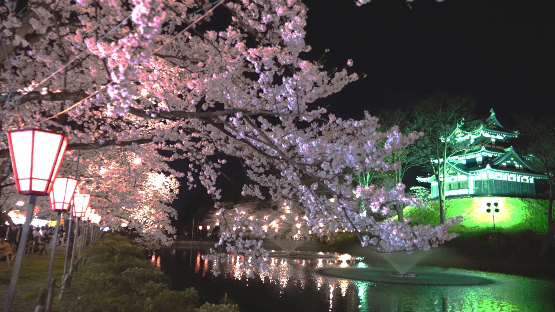 高田城址公園観桜会 入込み41万8000人 （前年比8000人増）