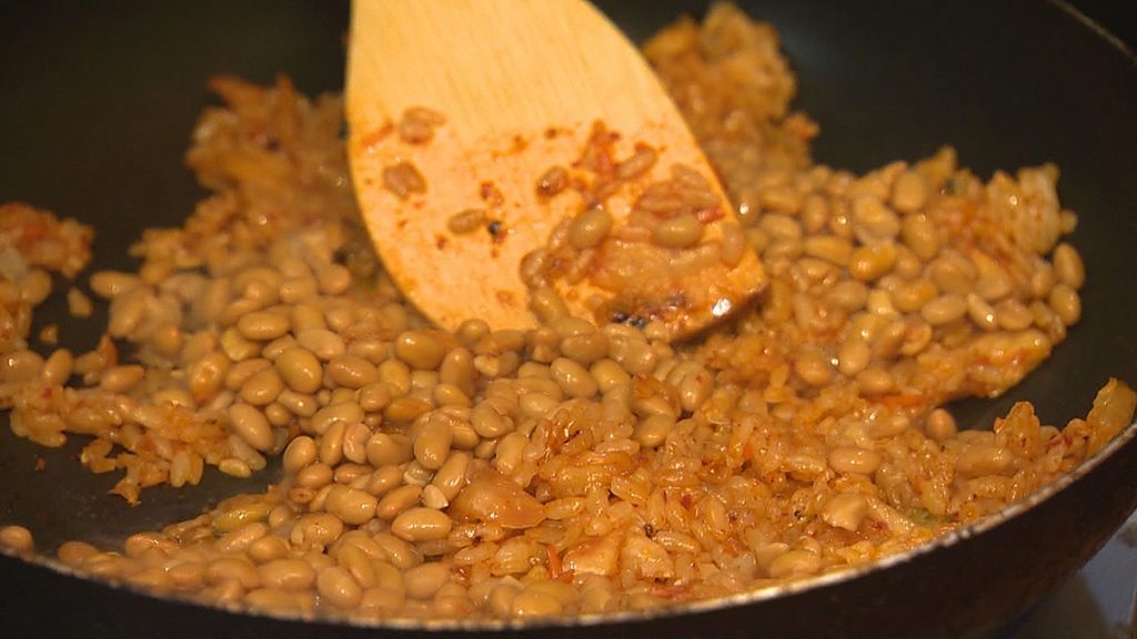 納豆は洗った状態