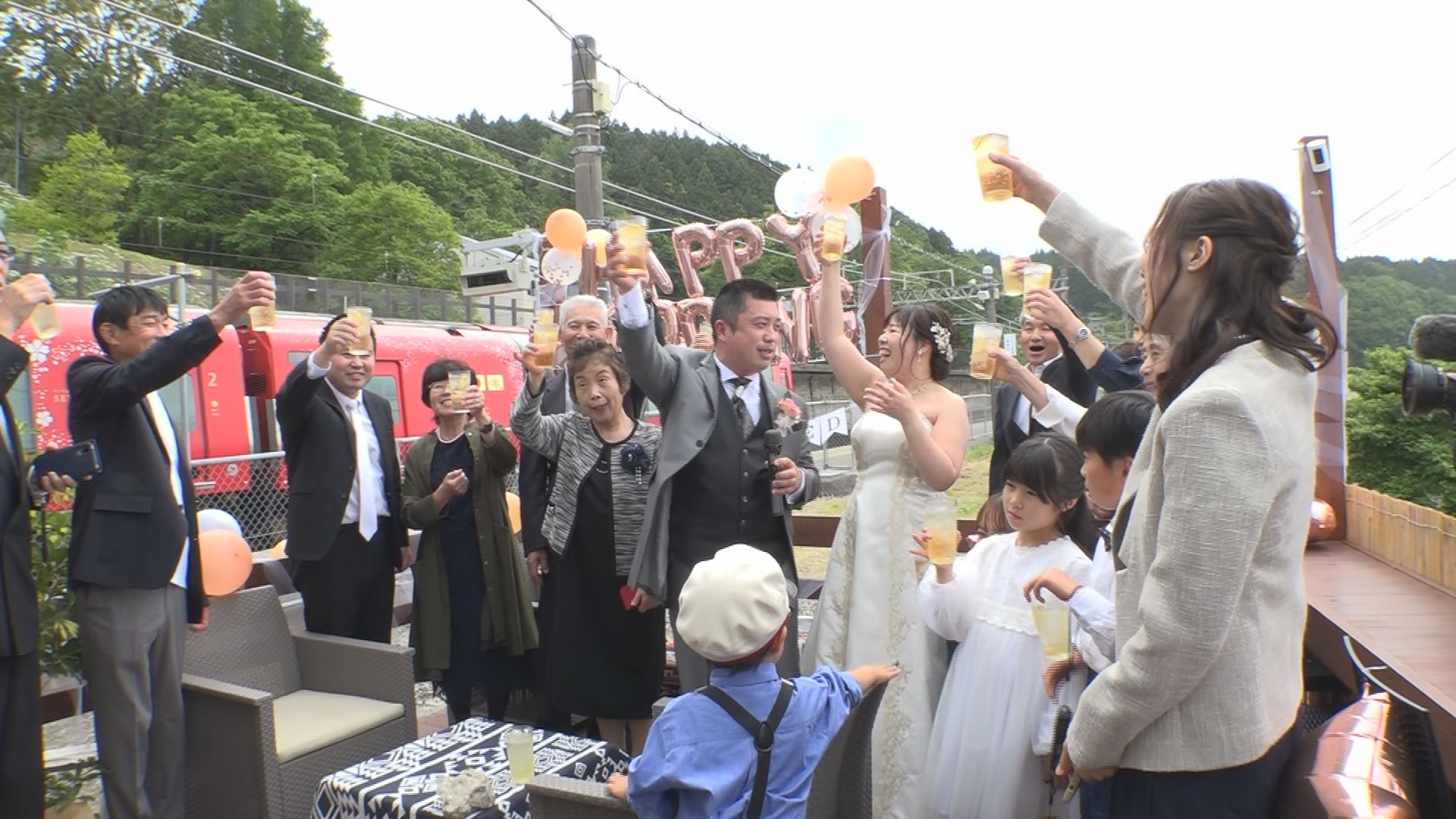 幸せは続くよどこまでも！「雪月花」で初の結婚式