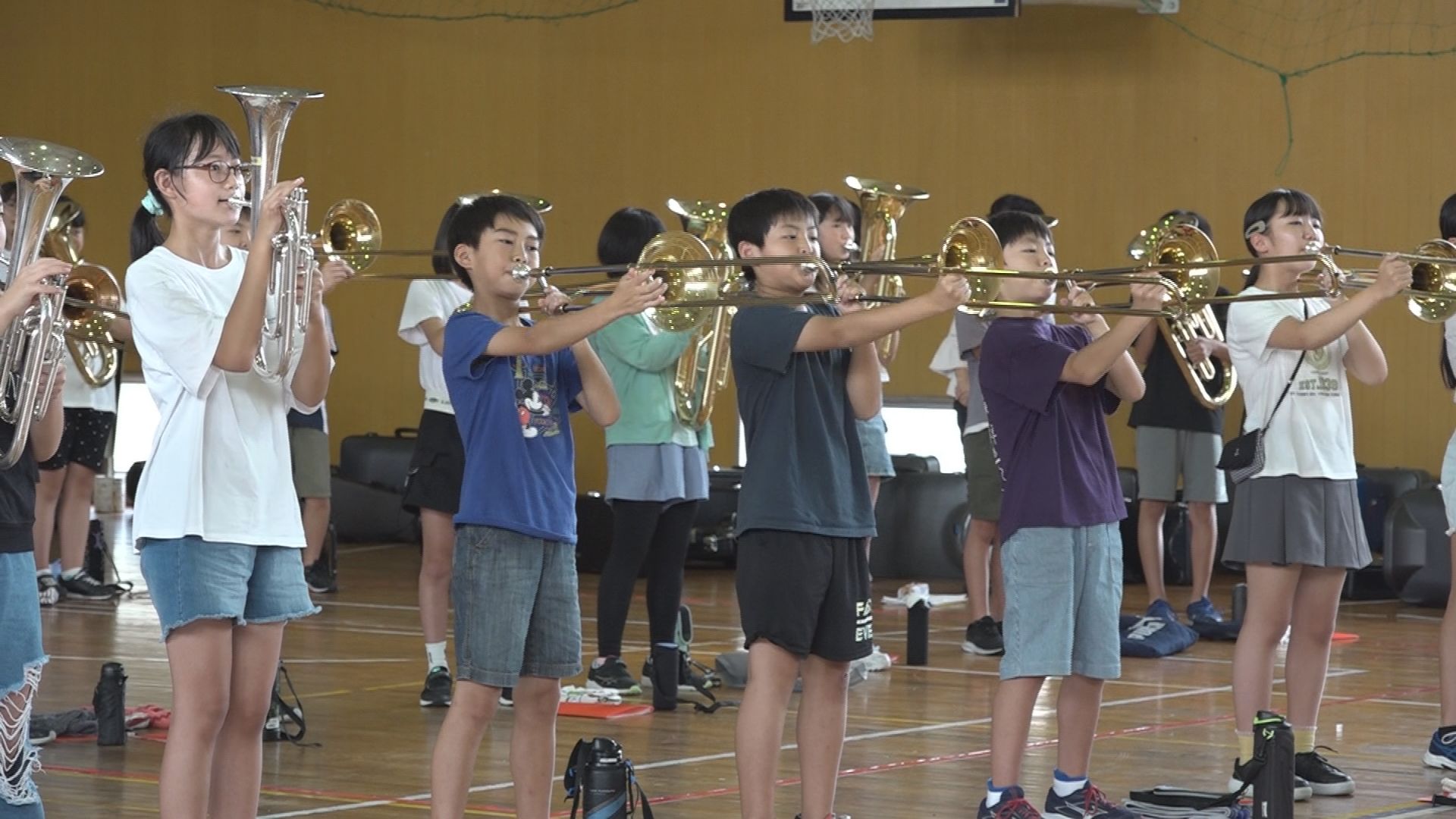 謙信公祭 音楽フェスティバルに向け春日小6年生が練習♪