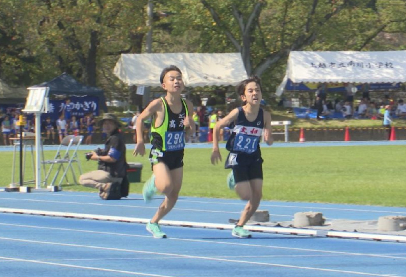 親善陸上競技大会 上越市6年生が自己ベストを目指す！