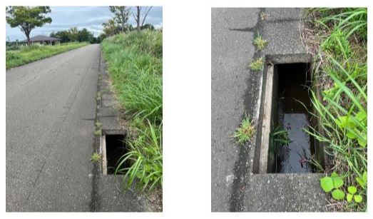 グレーンチング蓋1枚盗まれる 旧三の輪台いこいの広場