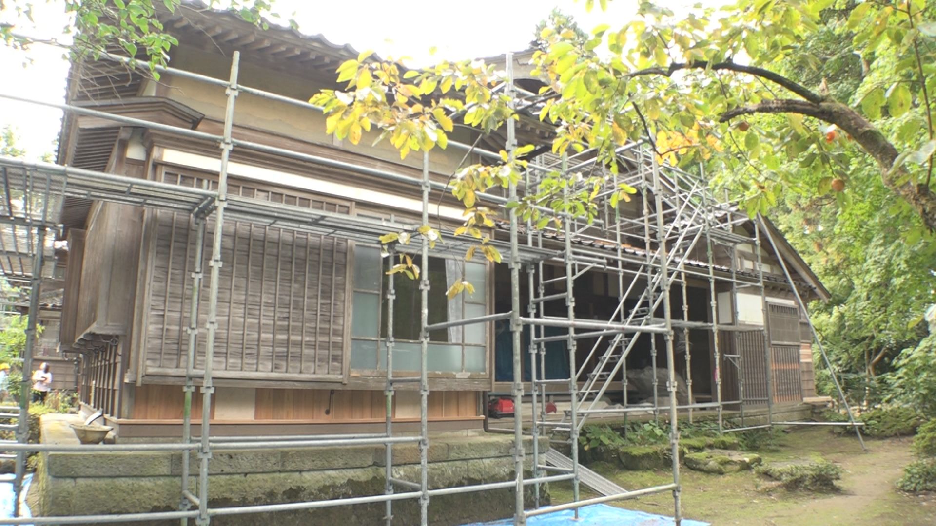 能登半島地震で被害 上越名家「白田邸」修復工事はじまる