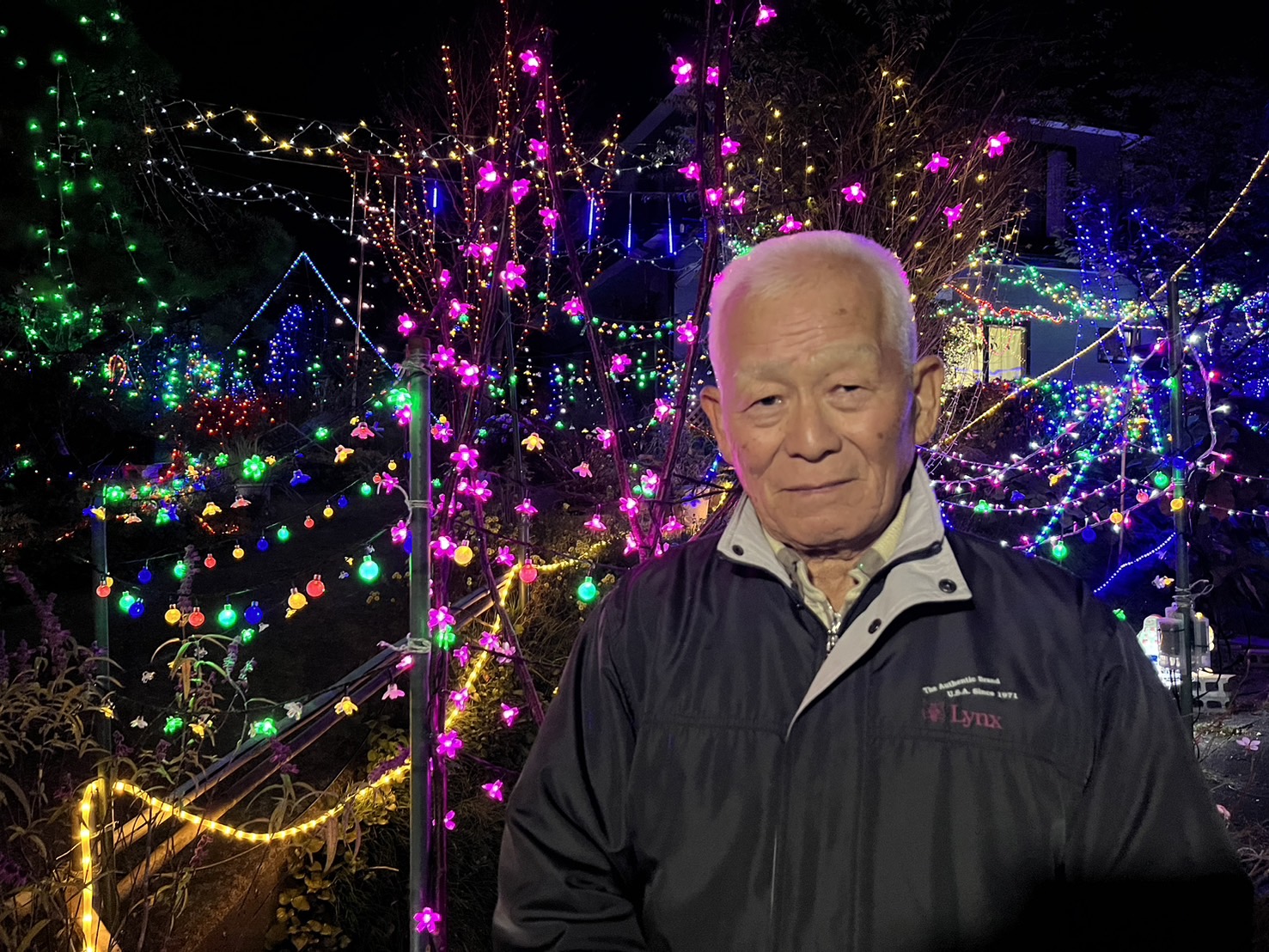 柿崎区川田 蓑輪さん宅 最後のイルミネーション！今月いっぱい点灯