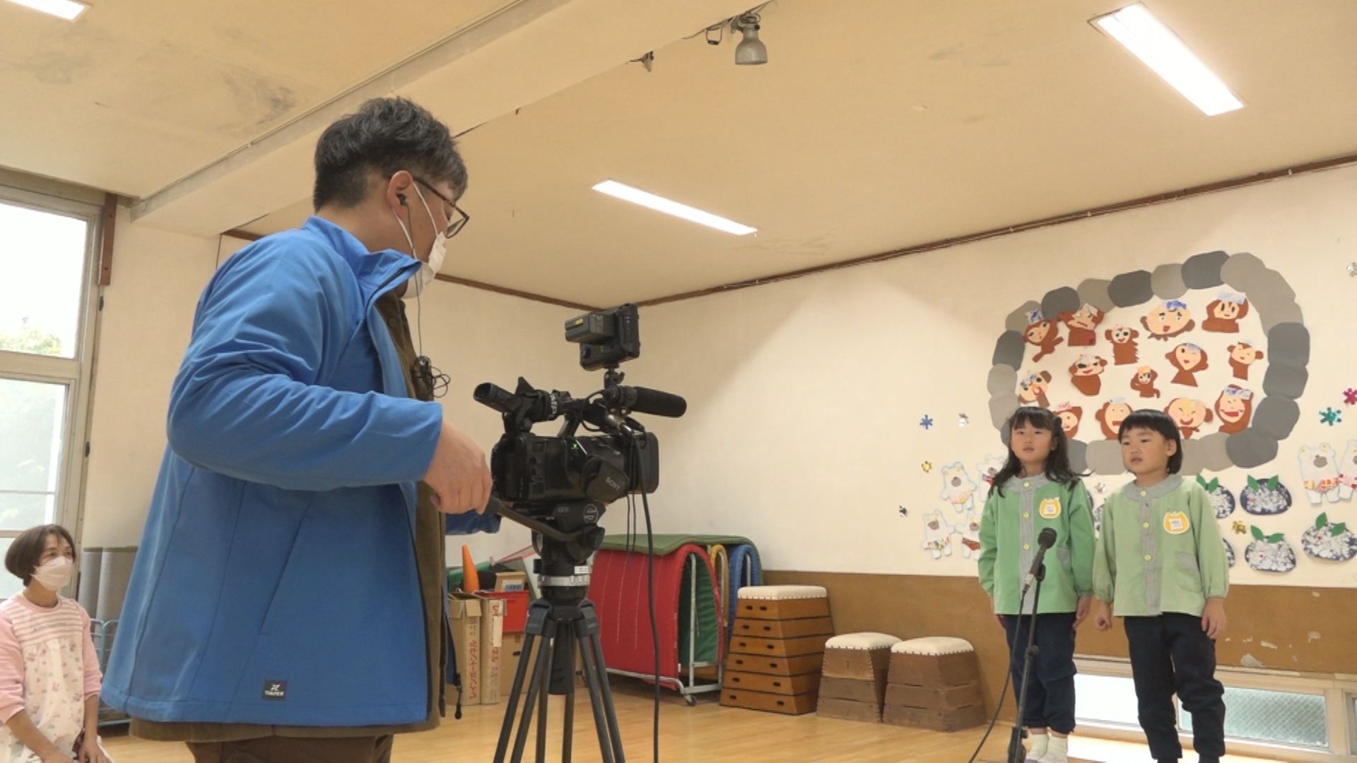 2月から放送のJCV番組「もうすぐ1年生」撮影始まる