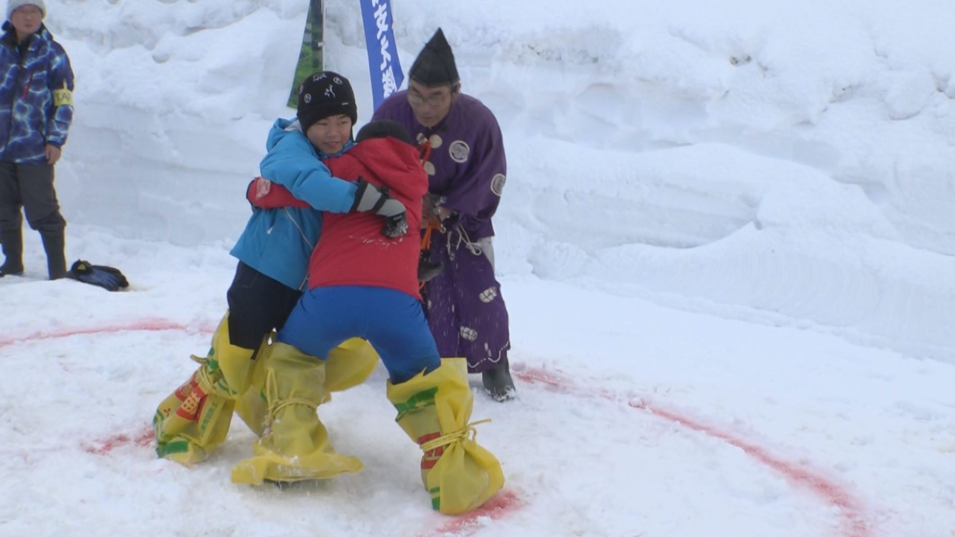 滑って転んで、はっけよい！ 寺野遊雪まつり開催