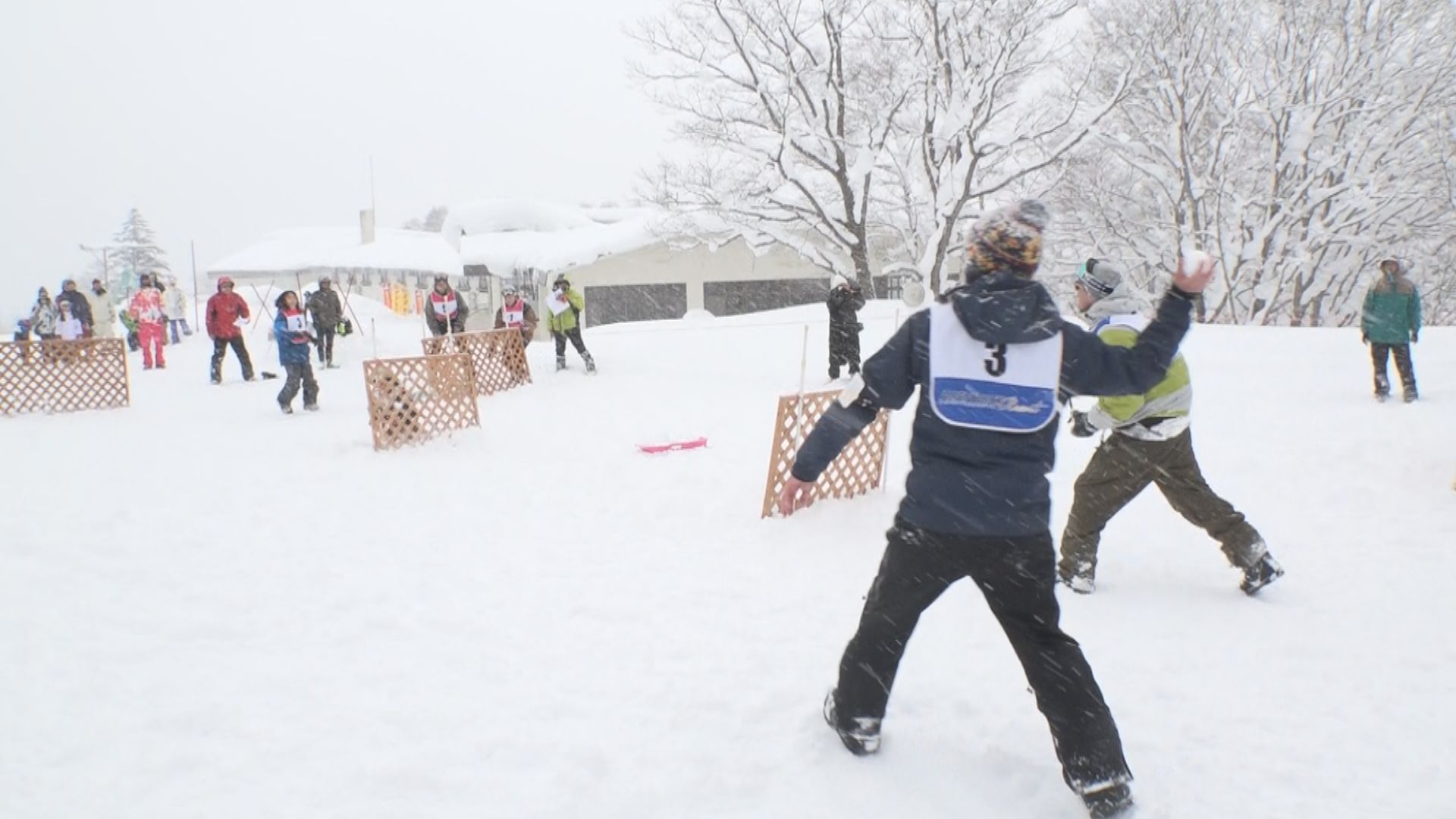 池の平温泉アルペンブリックスキー場  雪合戦イベント初開催