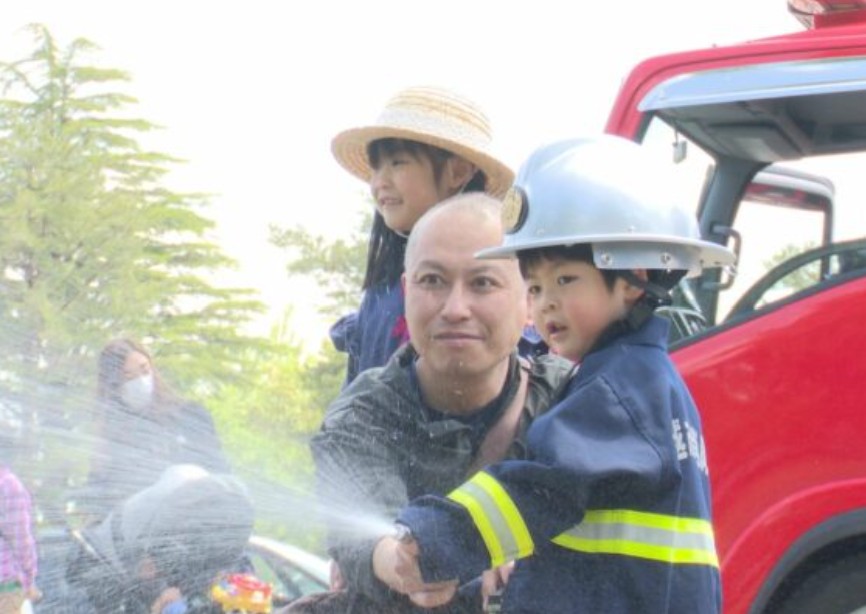 親子で活動体験！高田城址公園で消防団PRイベント開催