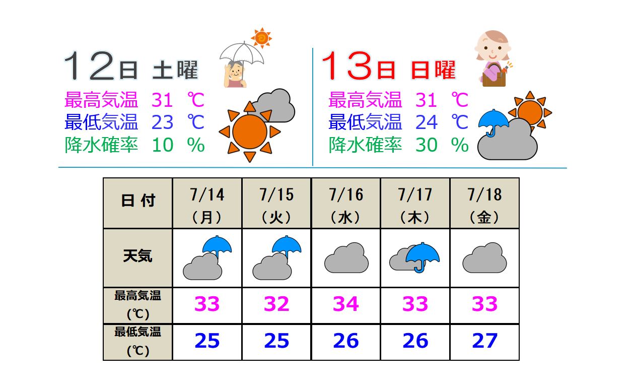 来週は低気圧や梅雨前線の影響  雨脚強まる日も