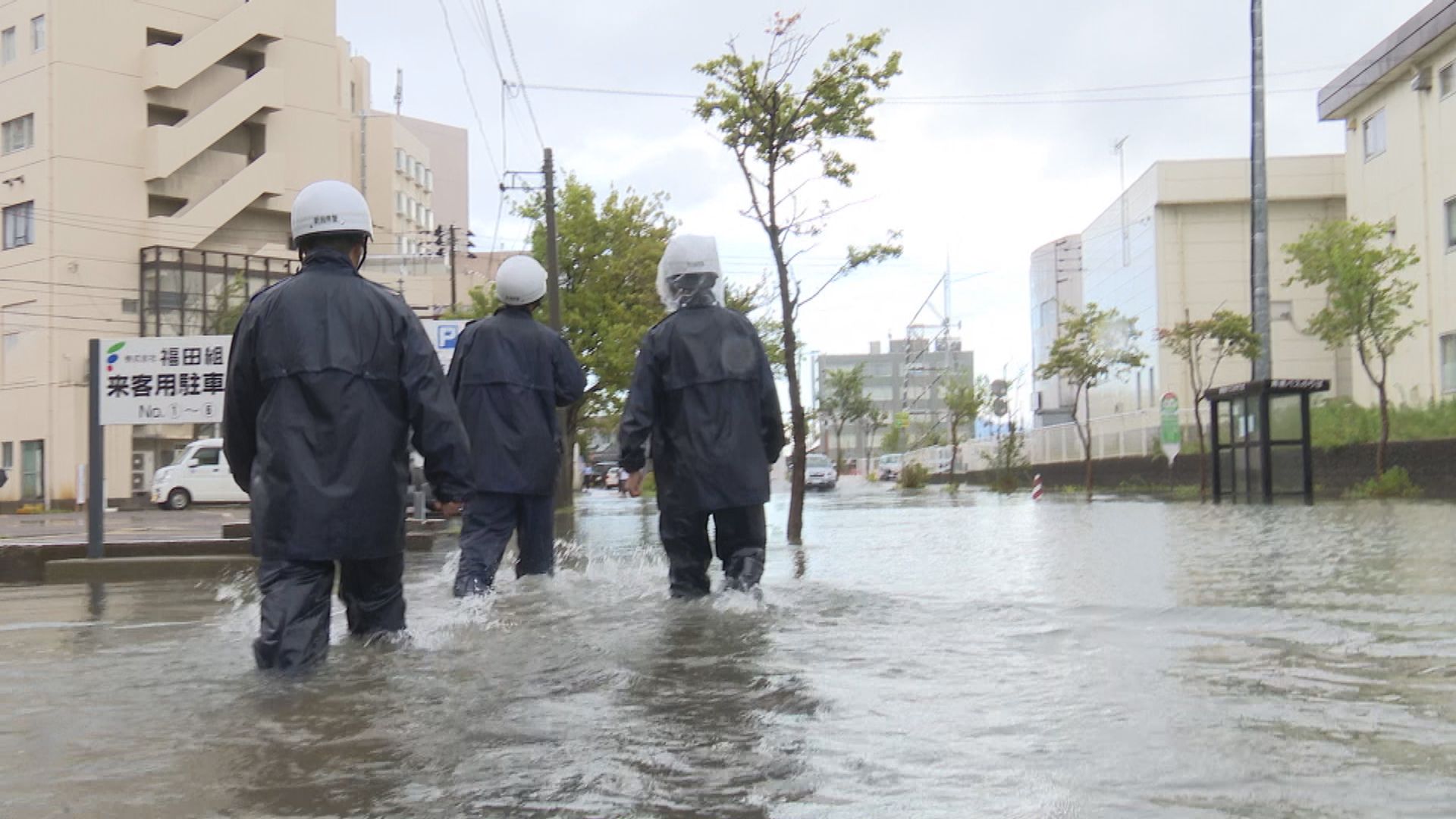 記録的大雨  直江津や頸城区で冠水被害 通勤通学にも影響