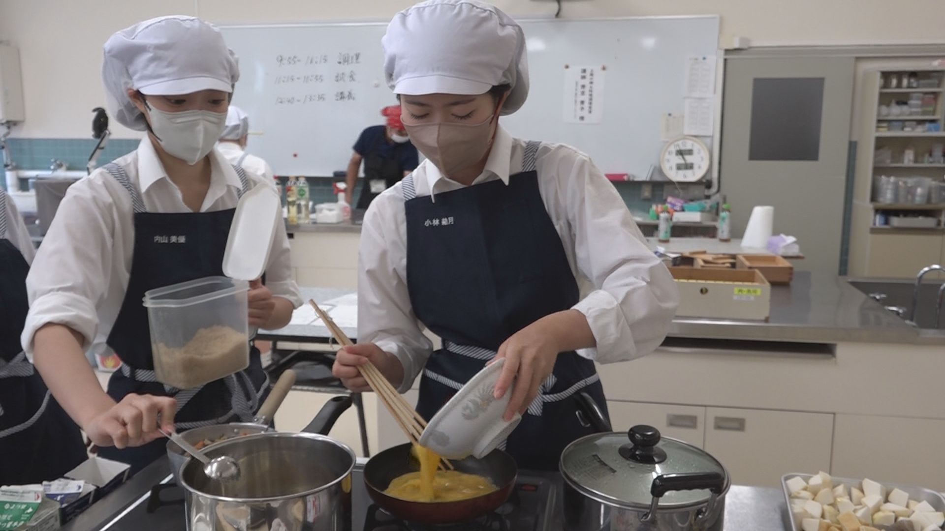 のっぺに押し寿司！高田北城高校生が郷土料理づくり