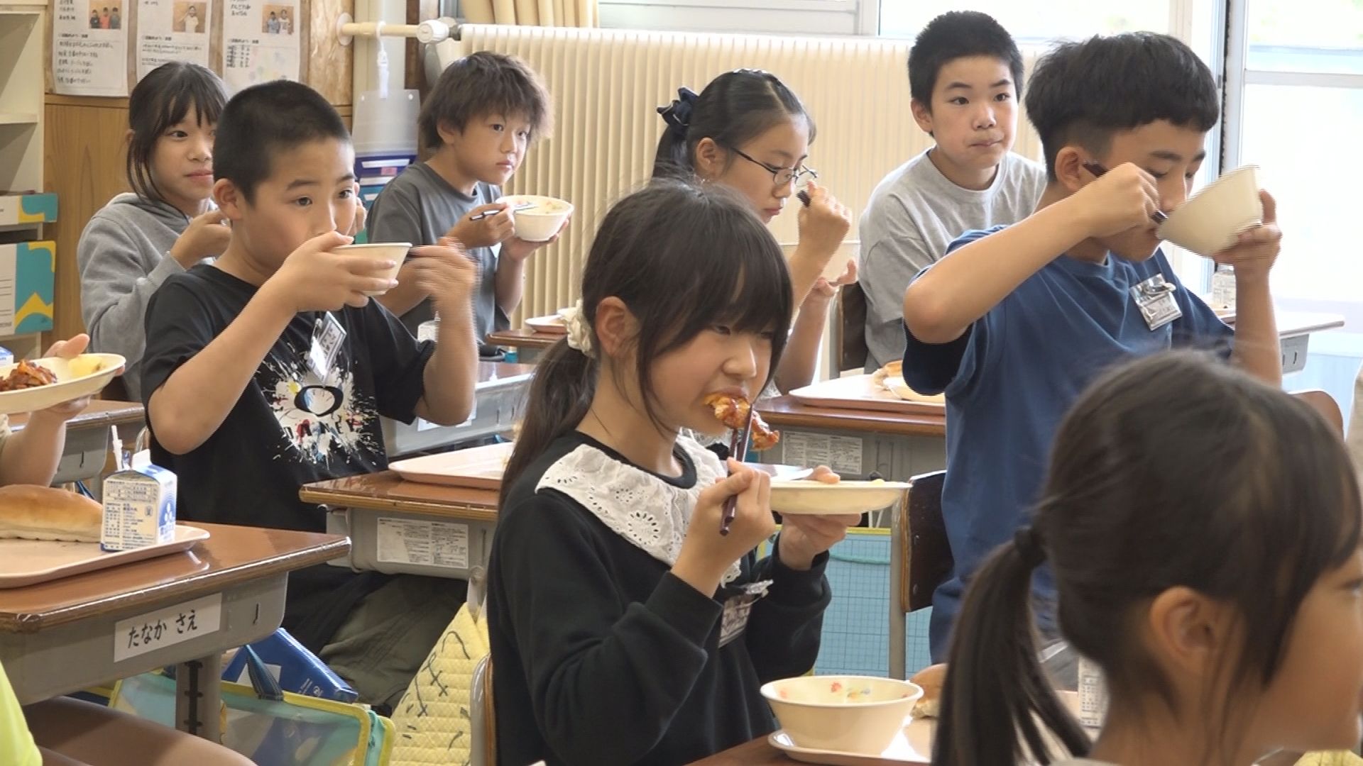妙高市制施行20周年 給食に特別メニュー登場！