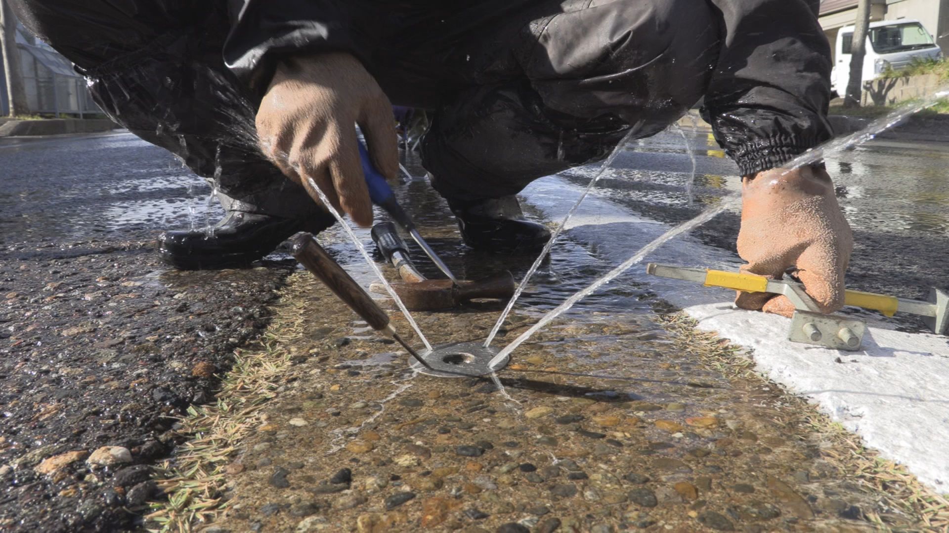 冬に備えて 消雪パイプ点検作業始まる　