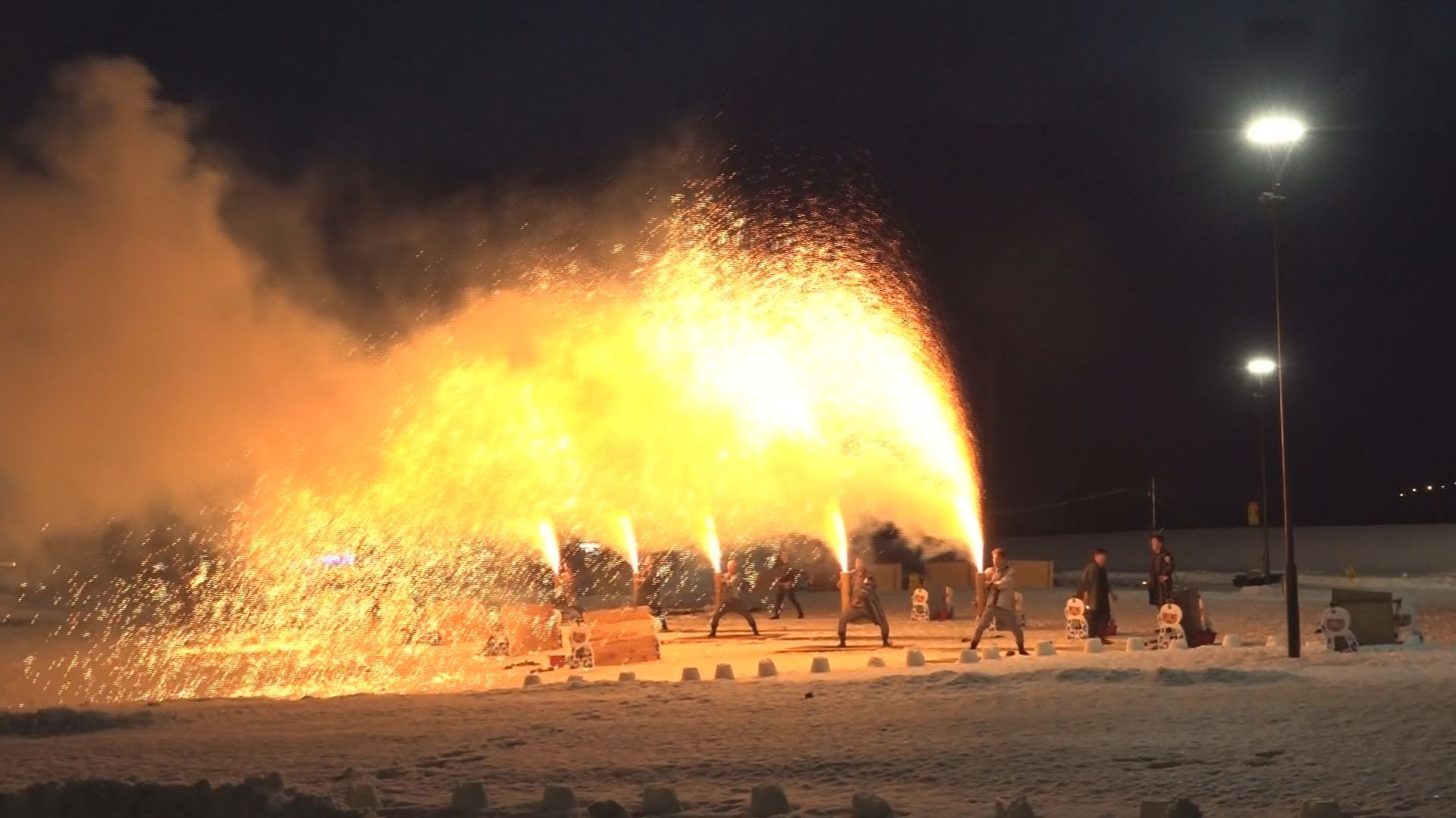 手筒花火で新年祝う！第2回妙高大煙火須弥山まつり