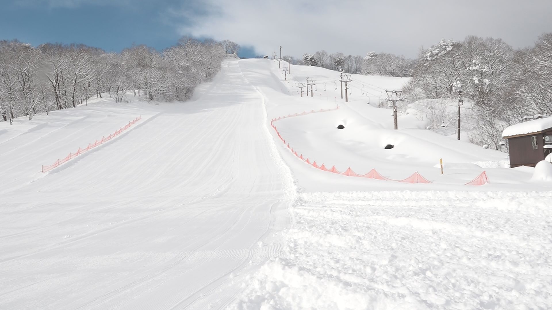上越市 金谷山スキー場24日(土)にオープン 急ピッチでゲレンデ圧雪作業