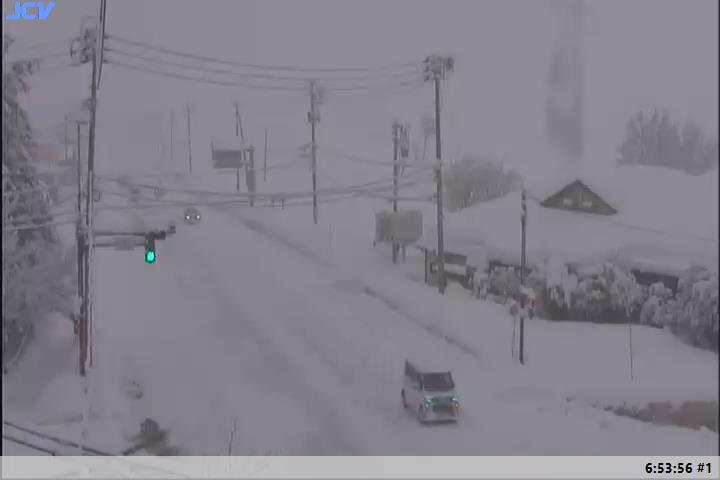 9日(月)朝まで 上越平地で最大50センチ、山沿い80センチの降雪予想